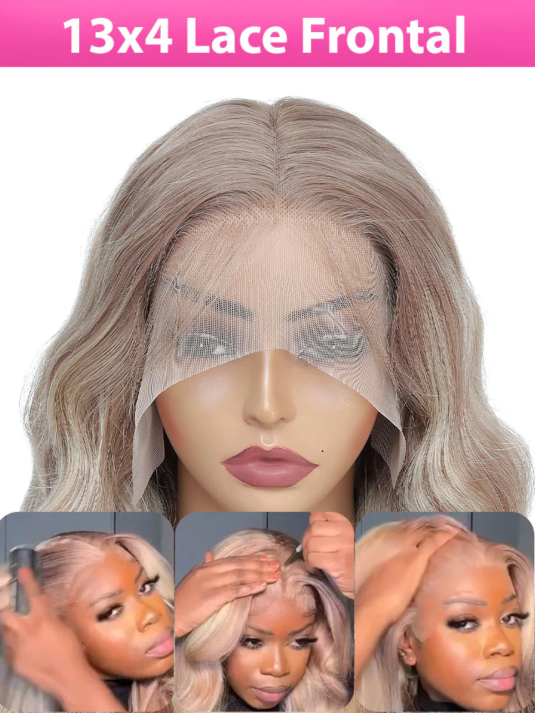 Dorsanee #P18/613 Body Wave Blonde Highlight Exclusive Original Human Hair Wigs For Sale - Image 4