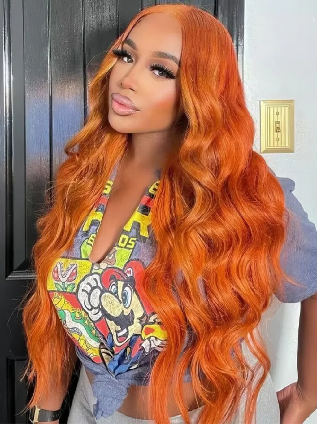 28 Inch = $199 | Dorsanee Balayage Blonde Brown Highlights 13x4 Lace Front Body Wave Hair Wigs - Image 6