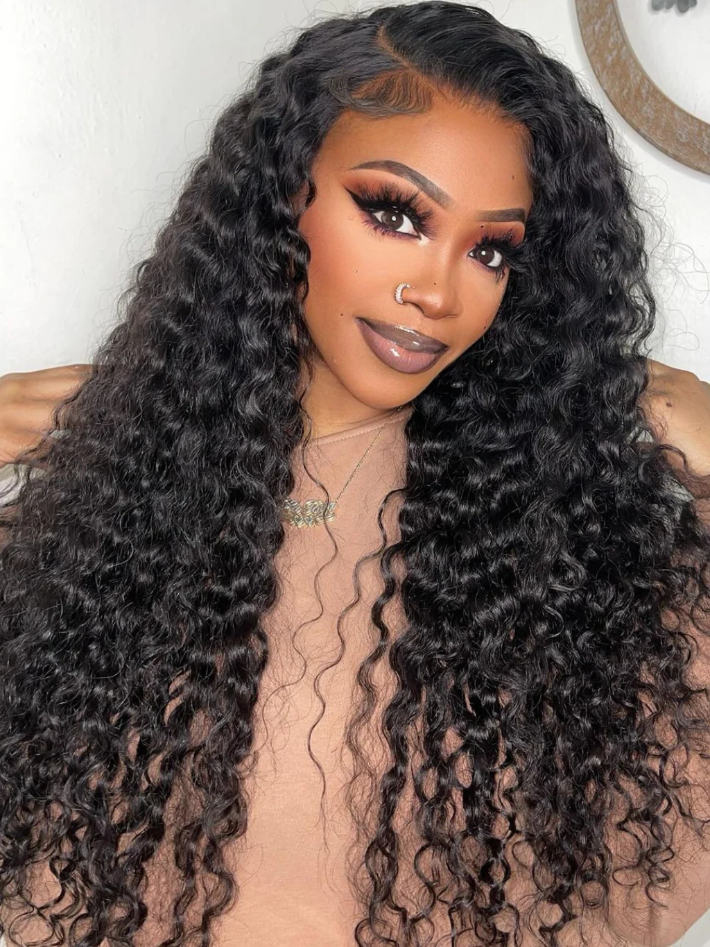 Dorsanee 28 Inch = $199 | 13x4 Glueless Water Wave HD Lace Frontal Human Hair Wigs Natural Color - Image 3