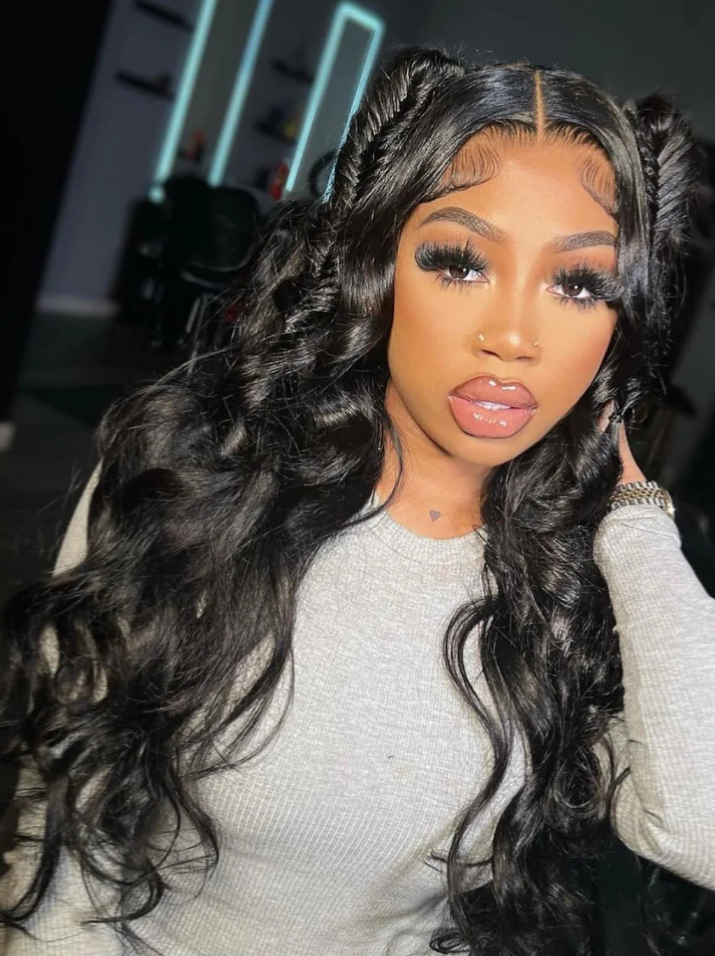 28=$199 💥 Dorsanee 13x4 Water Deep Wave HD Lace Frontal Human Hair Wigs Natural Color - Image 11