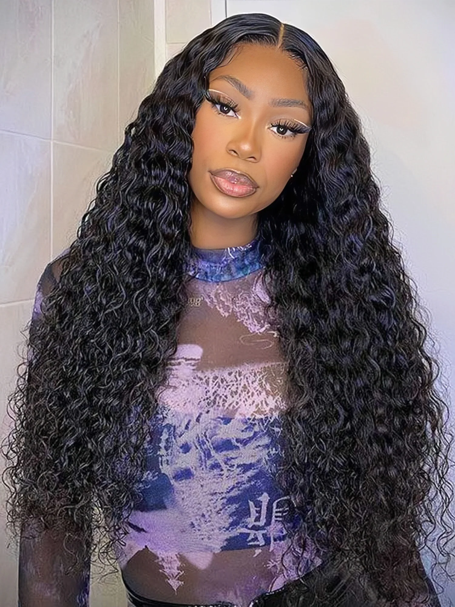 28=$199 💥 Dorsanee 13x4 Water Deep Wave HD Lace Frontal Human Hair Wigs Natural Color - Image 9