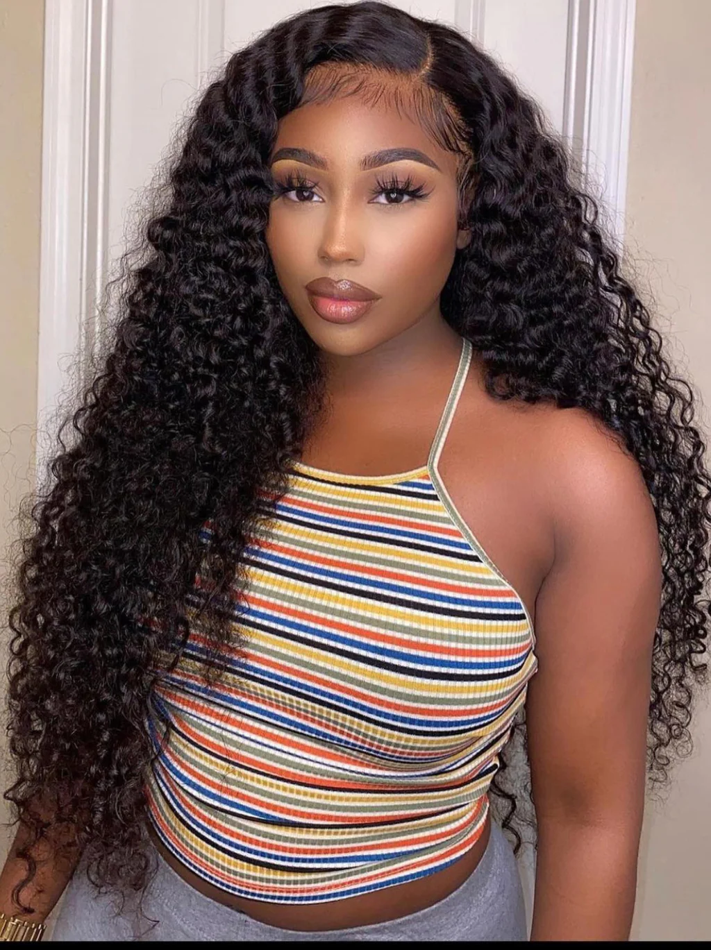 💥Free Wig Order Over $399💥$39 ordr Over $199💥$29 Order Over $299 20 inch 13x4 Lace Frontal Water Wave Wet and Wavy Human Hair Wigs - Image 4