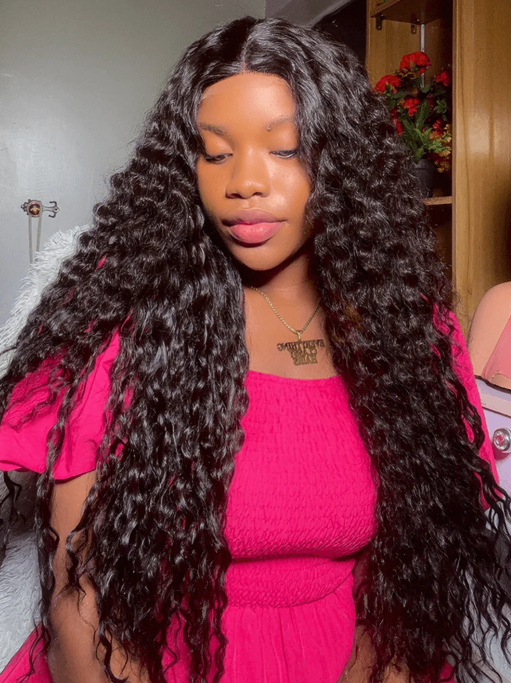 Dorsanee 250 300 Density Burmese Curly Soft 13x4 HD Lace Front Human Hair Wigs - Image 2