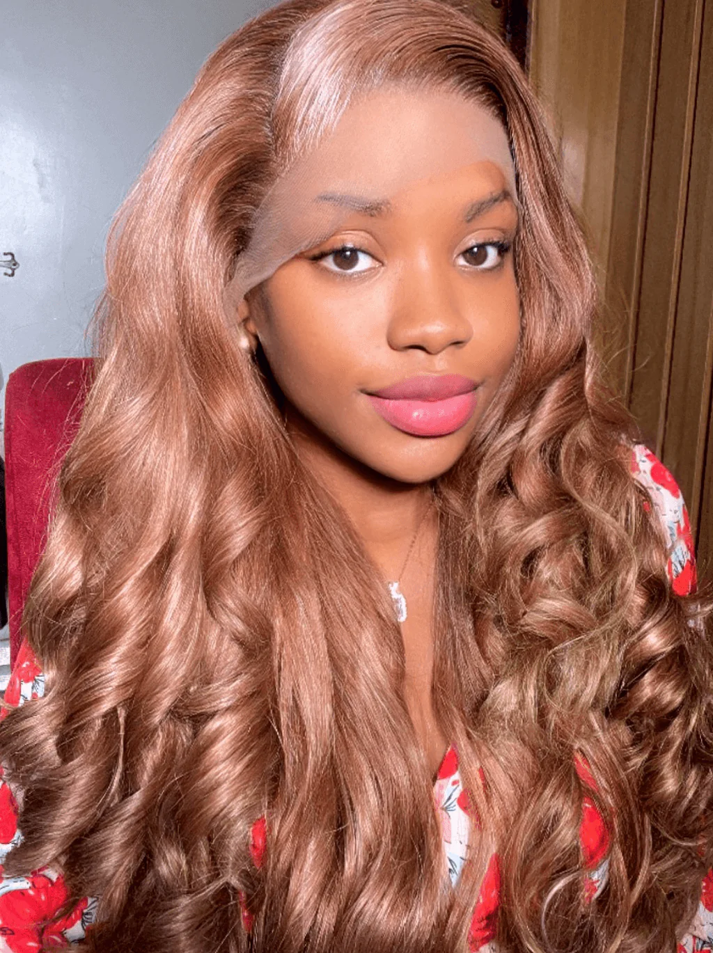 Dorsanee 250 300 Density Strawbeerry Honey Blonde Body Wave Remy Human Hair Wig - Image 4