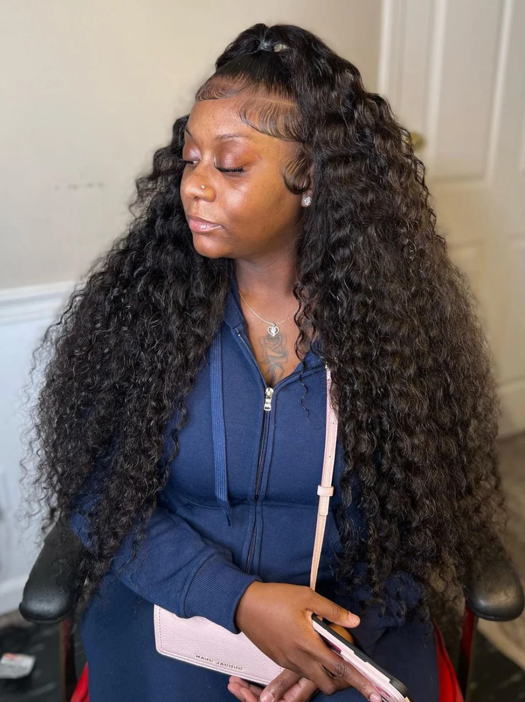 Dorsanee 250 Density 360 Lace Frontal Bohemian Deep Wave Curly Human Hair Wigs - Image 3