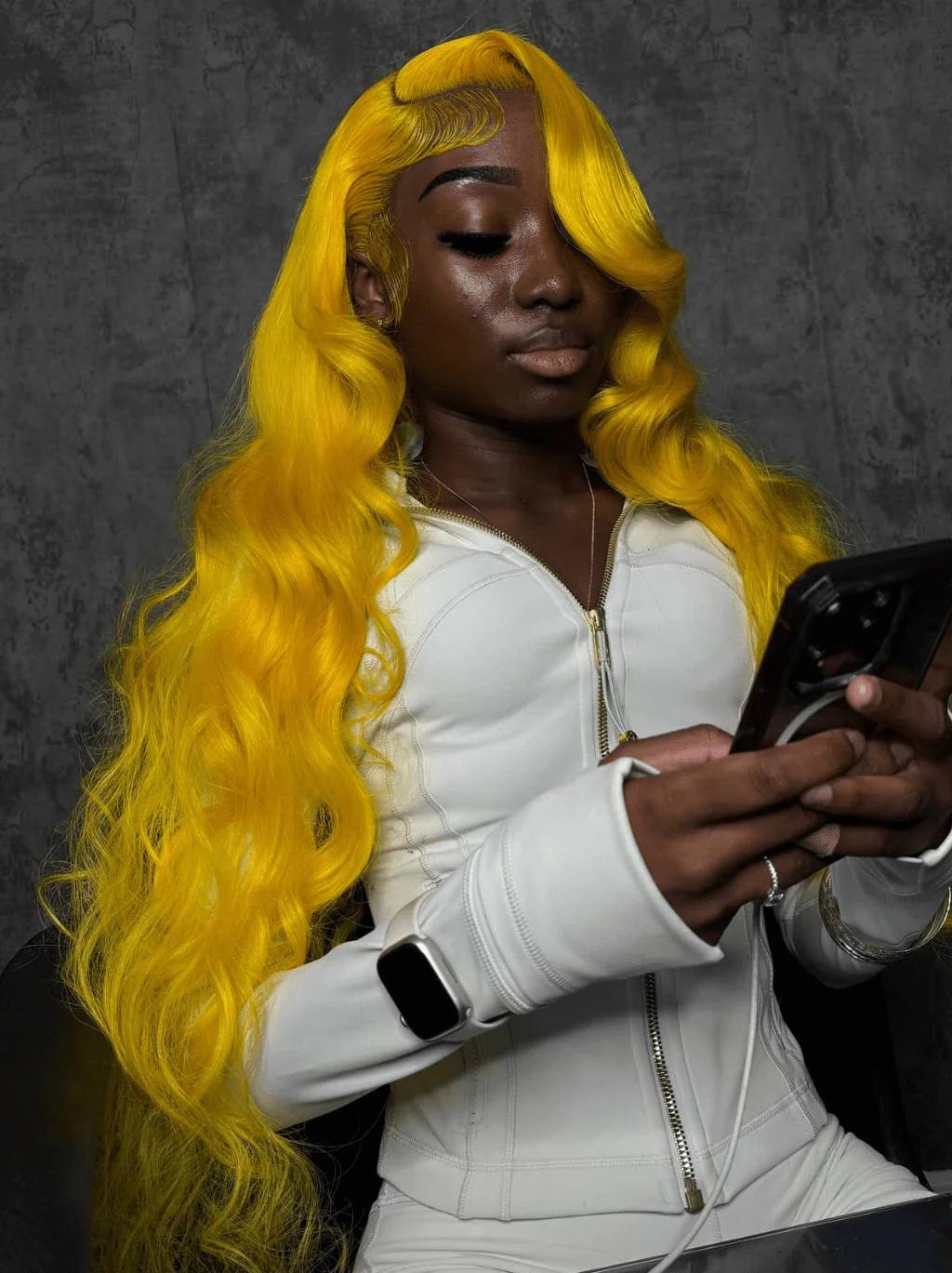 Dorsanee 30 32 34 inch Buss Down Yellow Body Wave HD Lace Front Human Hair Wigs - Image 5