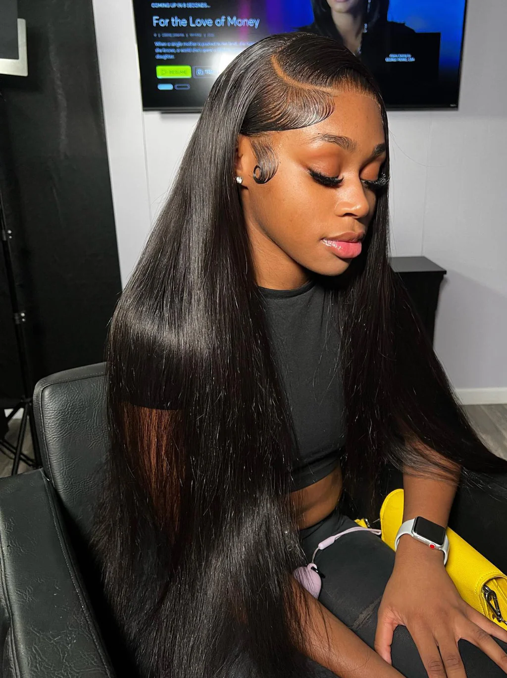 Dorsanee 42 40 38 36 34 32 30 inch Bone Straight 13x4 Lace Front Virgin Human Hair Wig - Image 4