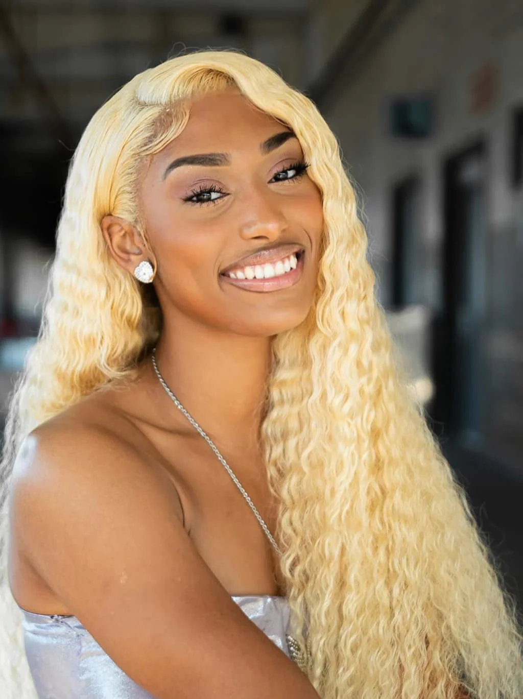 Dorsanee 613 Blonde Water Wave 13x4 Lace Front Virgin Human Hair Wigs - Image 4
