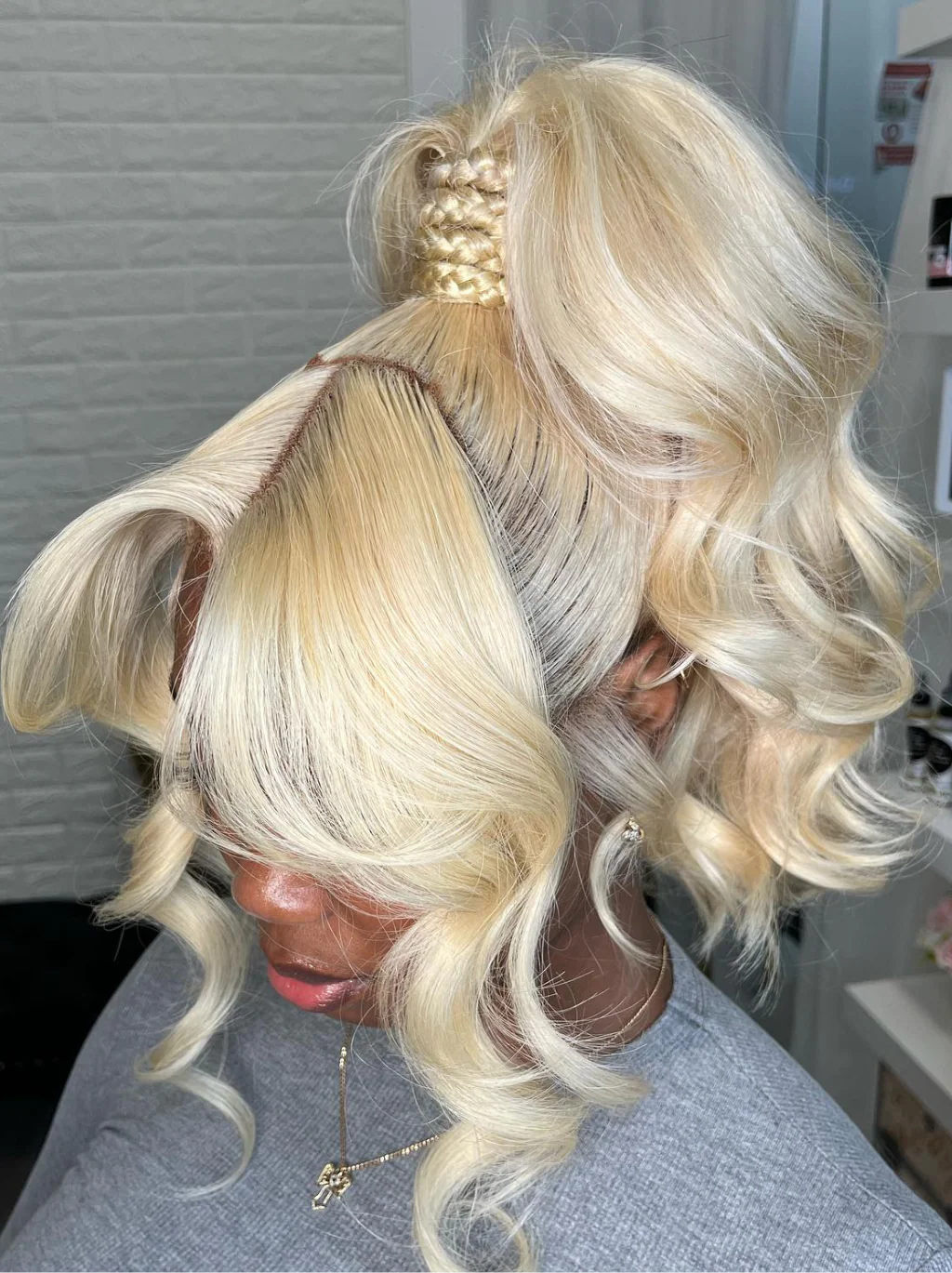Dorsanee Full Lace Front 613 Blonde Straight Body Wave Human Hair Wigs - Image 8