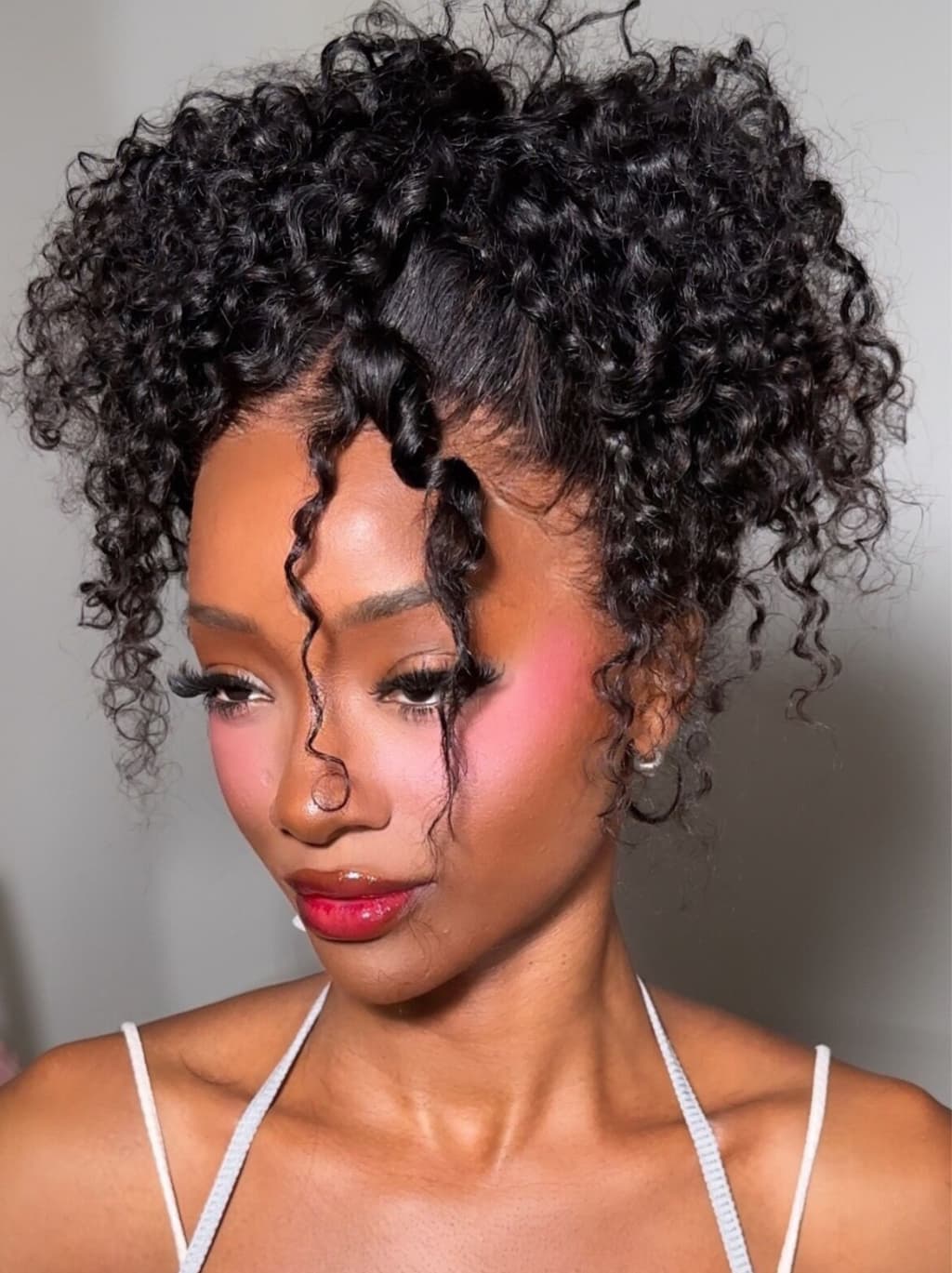 Dorsanee Full Lace Ventilated Part Anywhere Burmese Curly Virgin Human Hair Wigs - Image 3