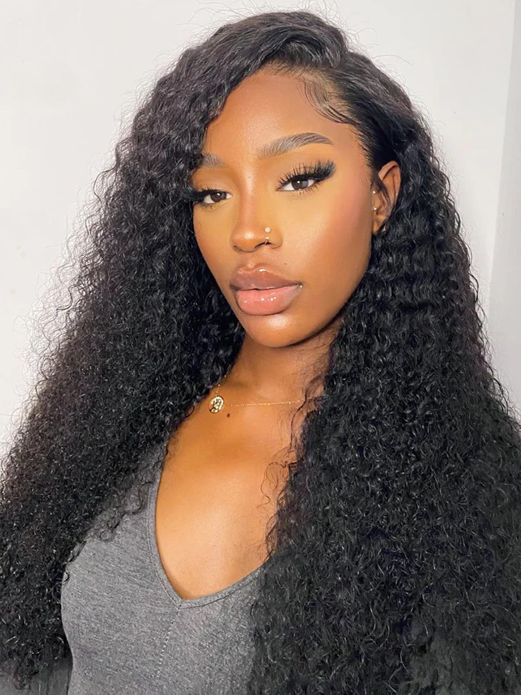 Dorsanee 13x4 Transparent Lace Front Kinky Curly Virgin Human Hair Wig - Image 7