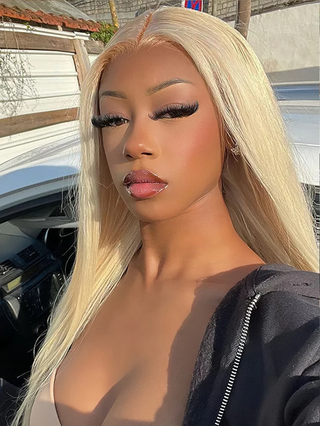 Dorsanee #613 Blonde 13x4 HD Lace Front Wig Straight Lace Frontal Brazilian Human Hair Wig - Image 6