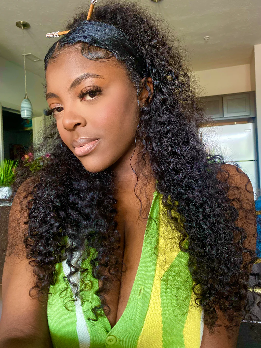 Dorsanee 250 Density Pre-Plucked 13x6 HD Lace Front Jerry Curly Wigs Melted Match All Skin Color - Image 3