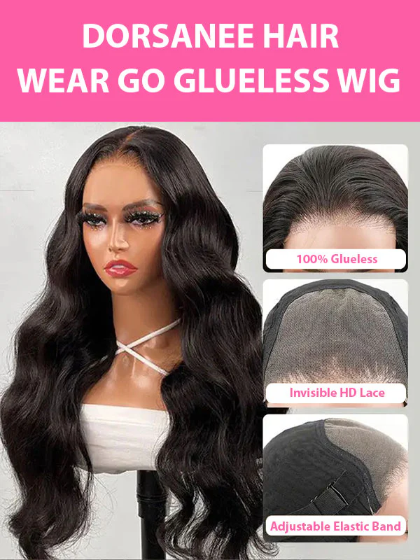 Dorsanee Wear & Go Glueless Wig 6x4 Lace Closure Body Wave Beginner Friendly Human Hair Wigs - Image 6