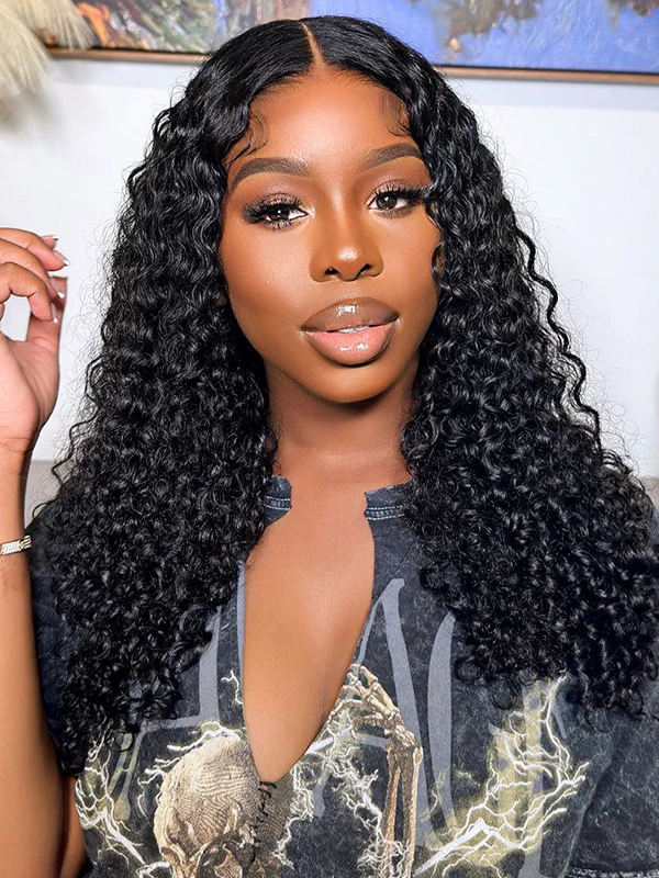 Dorsanee V Part Jerry Curly Wigs No Leave Out Natural Scalp Protective Style - Image 6