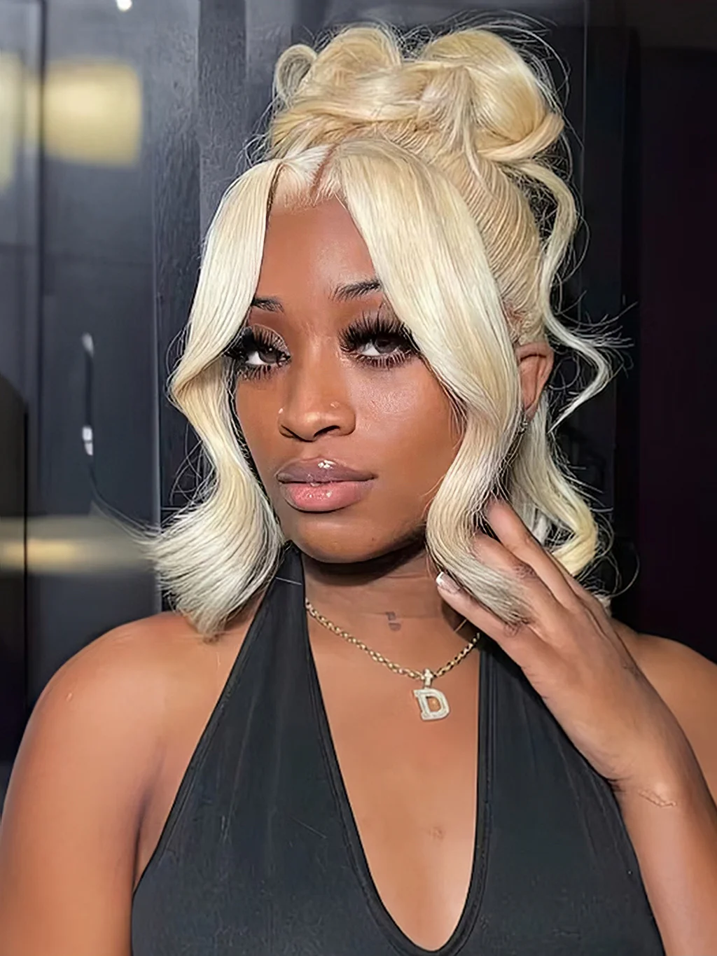 Dorsanee Butterfly Layer Cut 613 Honey Blonde 13x4 Lace Front Straight Human Hair Wigs - Image 4