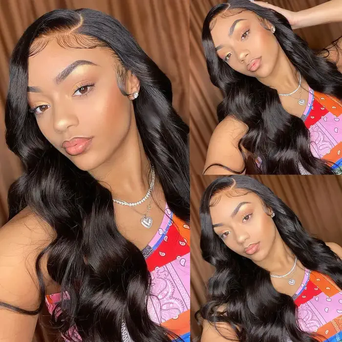 Dorsanee 30 32 Inch 250 Density 13x6  HD Lace Front Body Wave Human Hair Wigs - Image 3