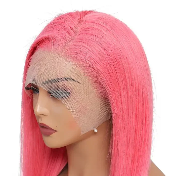 Dorsanee Pink 200% Density 13x4 Lace Front Bone Straight Human Hair Weave Wig - Image 7