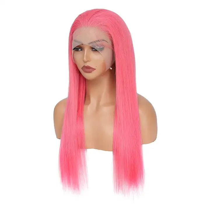 Dorsanee Pink 200% Density 13x4 Lace Front Bone Straight Human Hair Weave Wig - Image 9