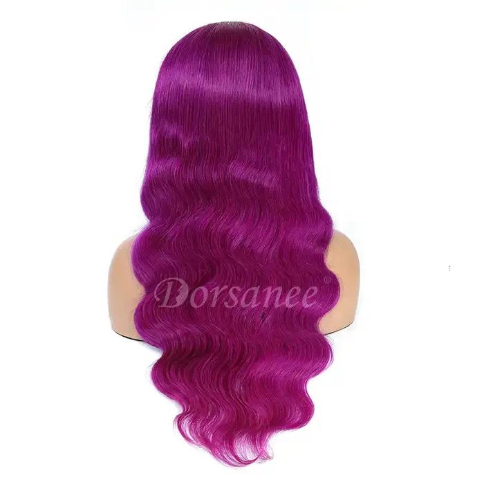 Dorsanee Purple 200% Density 13x4 Lace Front Body Wave Human Hair Wig - Image 9