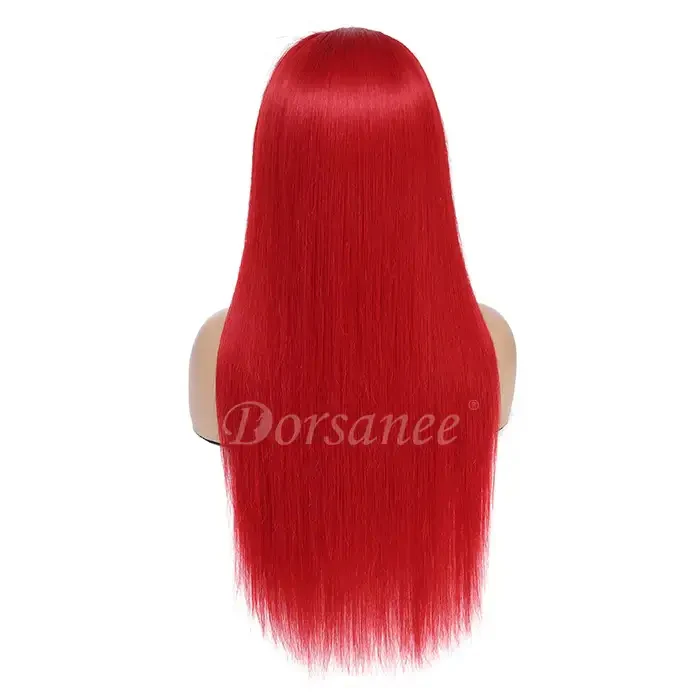 Dorsanee Red Bone Straight Pre Plucked 13x4 Lace Front Human Hair Wigs - Image 5