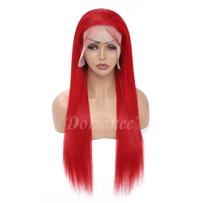 Dorsanee Red Bone Straight Pre Plucked 13x4 Lace Front Human Hair Wigs - Image 6