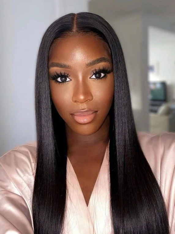 Dorsanee Silk Straight U Part Beginner Friendly Glueless Virgin Human Hair Wig - Image 4