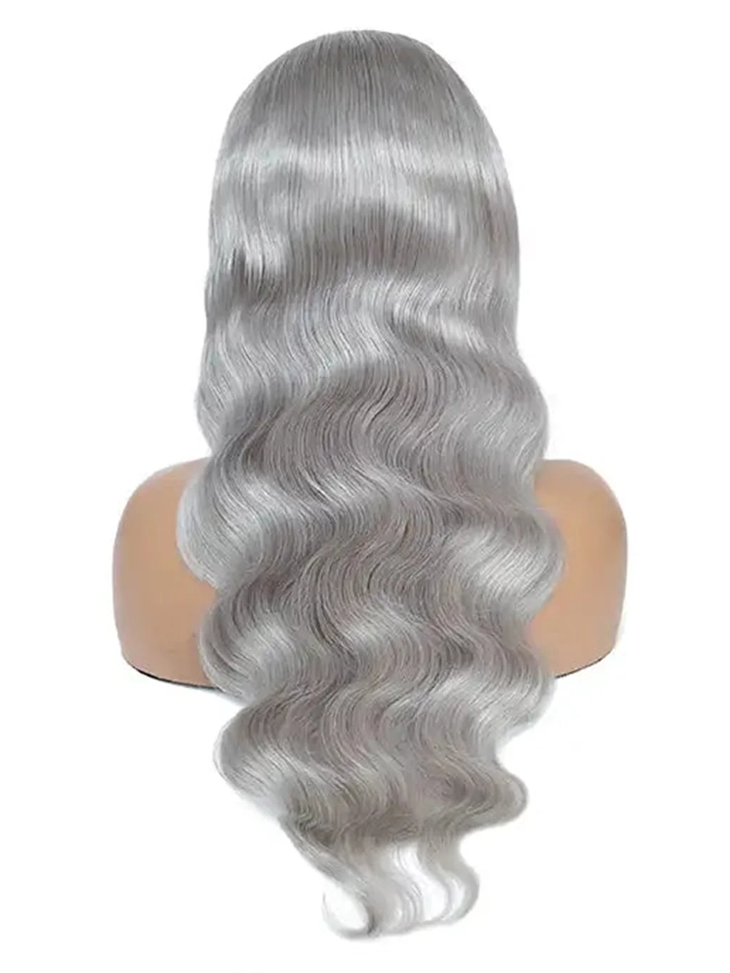 Dorsanee Silver Gray 200% Density 13x4 Lace Front Grey Color Body Wave Human Hair Wigs - Image 8