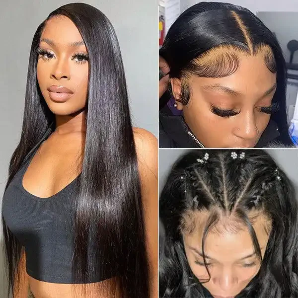 Dorsanee 250 Density Bone Straight Wig 13x6 HD Lace Front Human Hair Wigs - Image 3