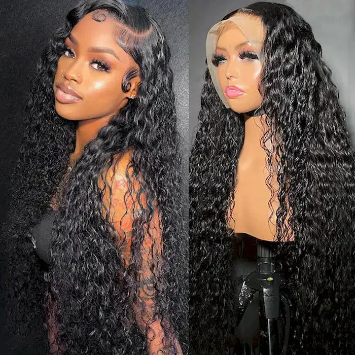 Dorsanee 250 Density Water Wave Hair 13x6 HD Lace Front Wet Wavy Human Hair Wigs - Image 3