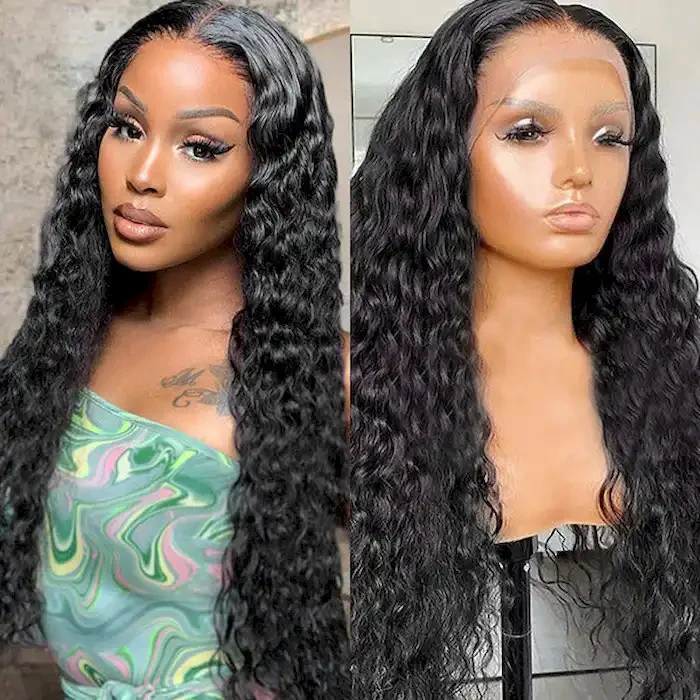 Dorsanee 250 Density Water Wave Hair 13x6 HD Lace Front Wet Wavy Human Hair Wigs - Image 4