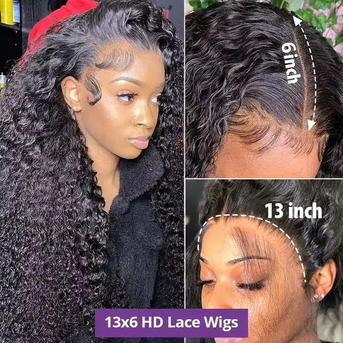 Dorsanee 250 Density Water Wave Hair 13x6 HD Lace Front Wet Wavy Human Hair Wigs - Image 5