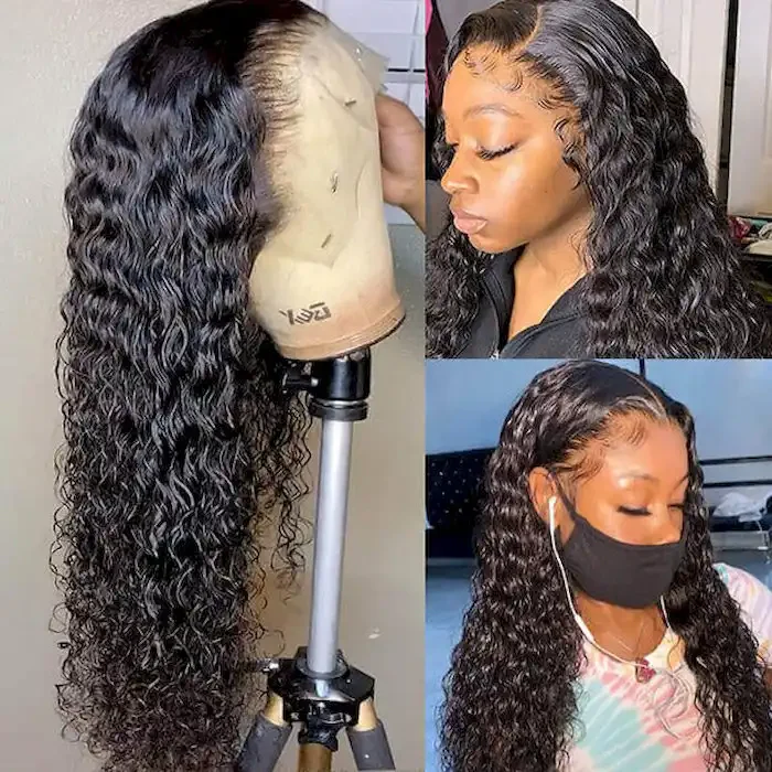 Dorsanee 250 Density Water Wave Hair 13x6 HD Lace Front Wet Wavy Human Hair Wigs - Image 6